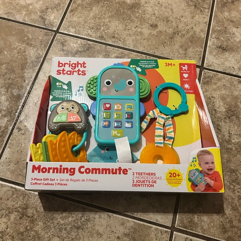 Bright Starts Morning Commute‎ Learning Toy Set - Blue and Orange